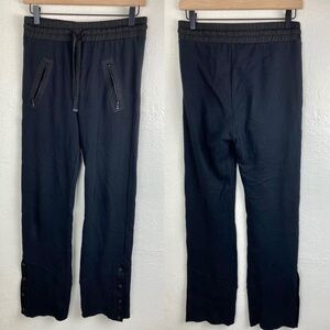 jonathan simkhai track pants black button cuff XS